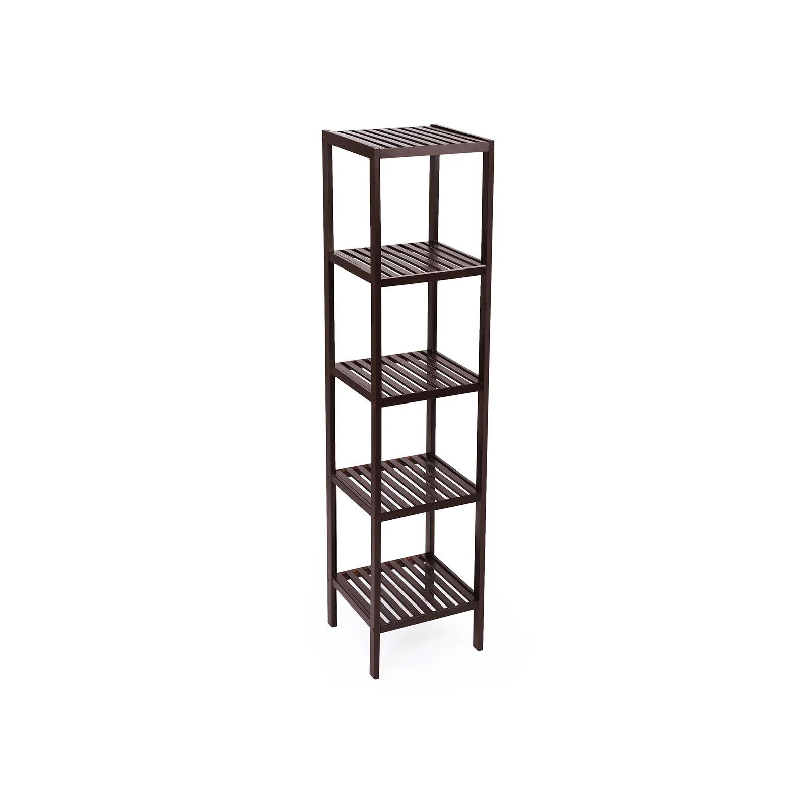 5-Tier Bamboo Bathroom Shelf - Image 2