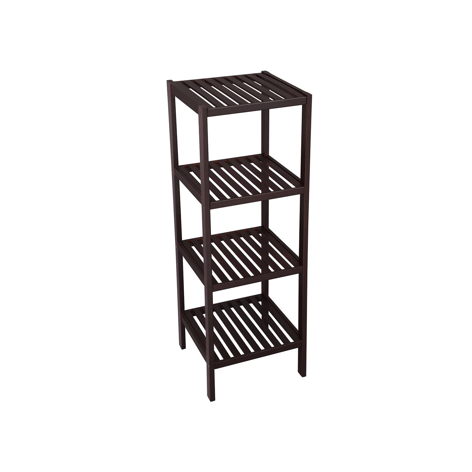 Bamboo Bathroom 4-Tier Shelf Stand - Image 3