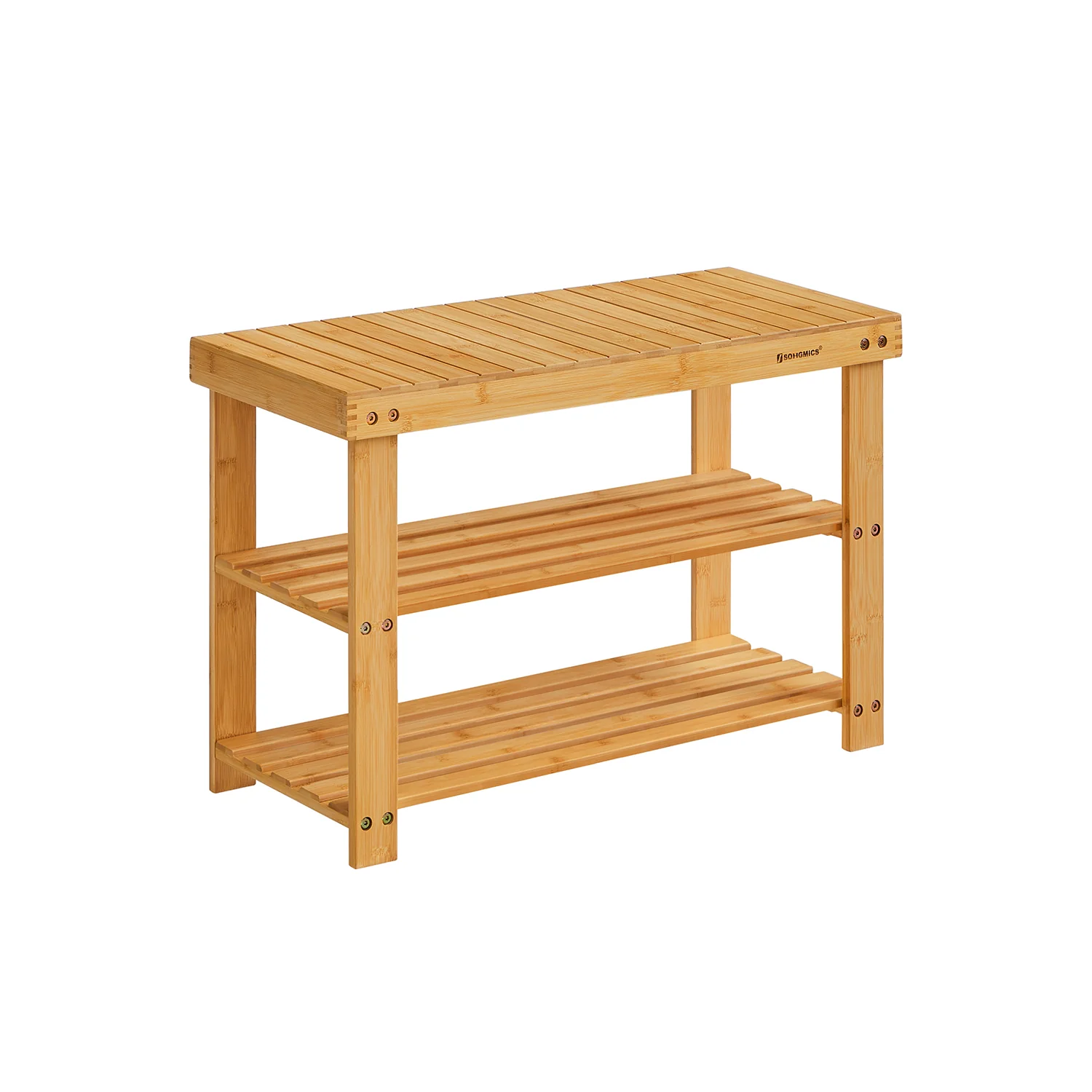 Bamboo Shoe Rack Bench - Image 5