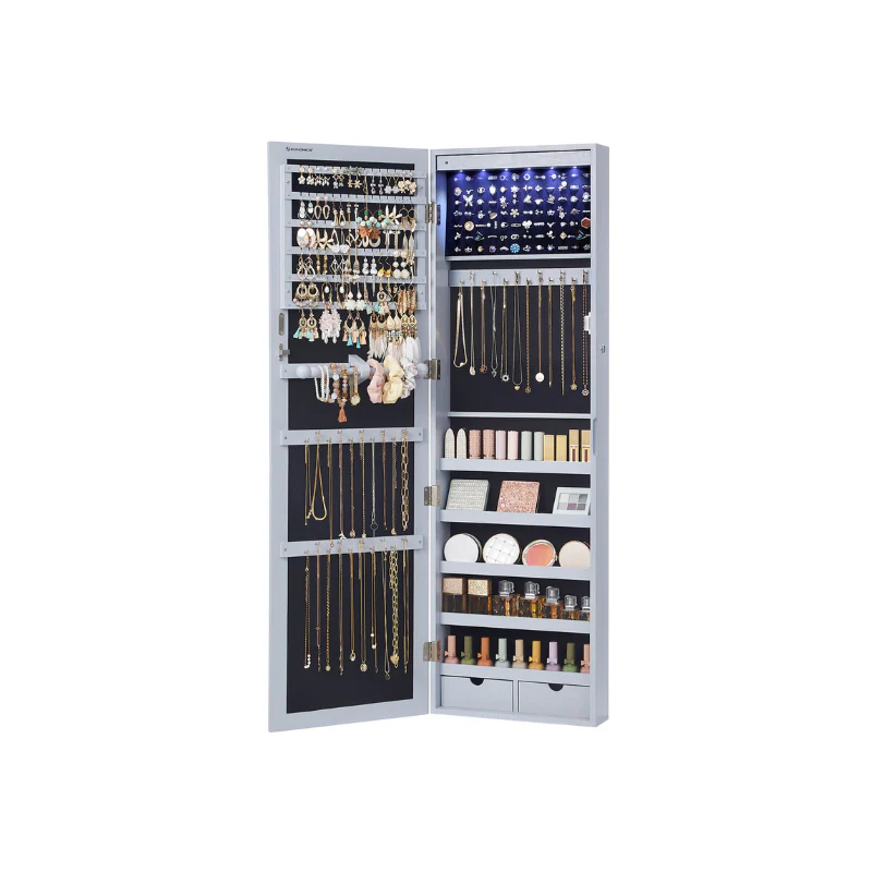 47.2"H White Hanging Jewelry Armoire - Image 4