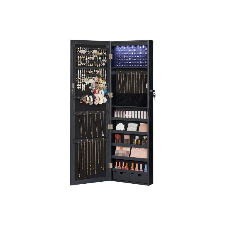 47.2"H White Hanging Jewelry Armoire - Image 7