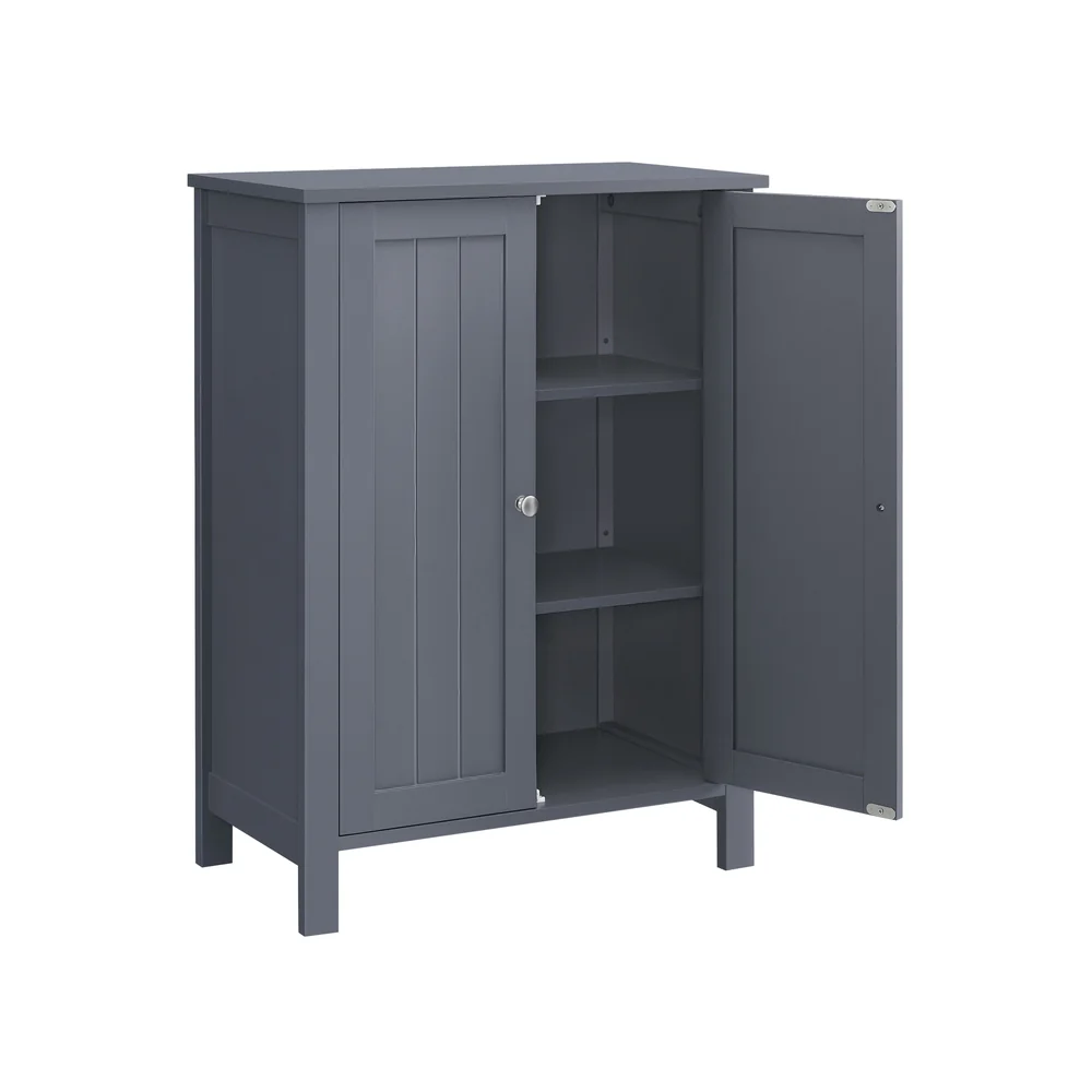 Helan Collection - Bathroom Floor Storage Cabinet with Double Door - Image 4