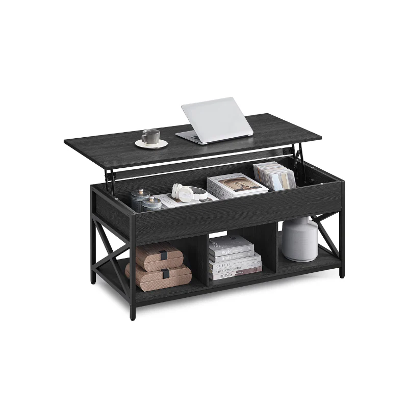 Daxton Collection - Industrial Brown Lift Top Coffee Table - Image 5